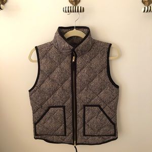 J.Crew Factory Herringbone Puffer Vest